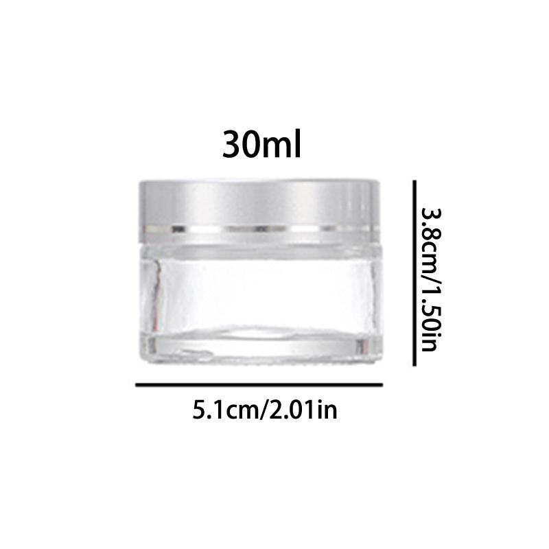 1Pcs 5Ml 9Ml Glass Jar Skin Care Eye Cream Jars Lotion Pot Refillable Bottle Makeup Eye Shadow Storage Cosmetic Container