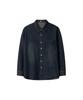 DRAW FIT Vintage Washed Denim Shirt [Black]