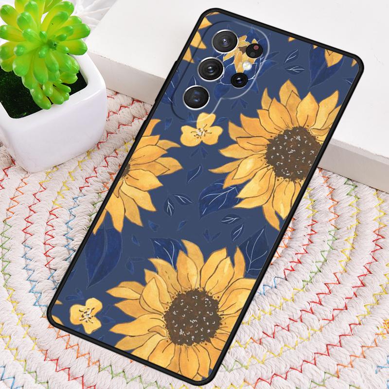 Sunflower TPU Phone Case For Samsung Galaxy Note 10 Pro S26 S25 S24 S23 S22 Ultra Plus S21 FE S20 Shockproof Cover