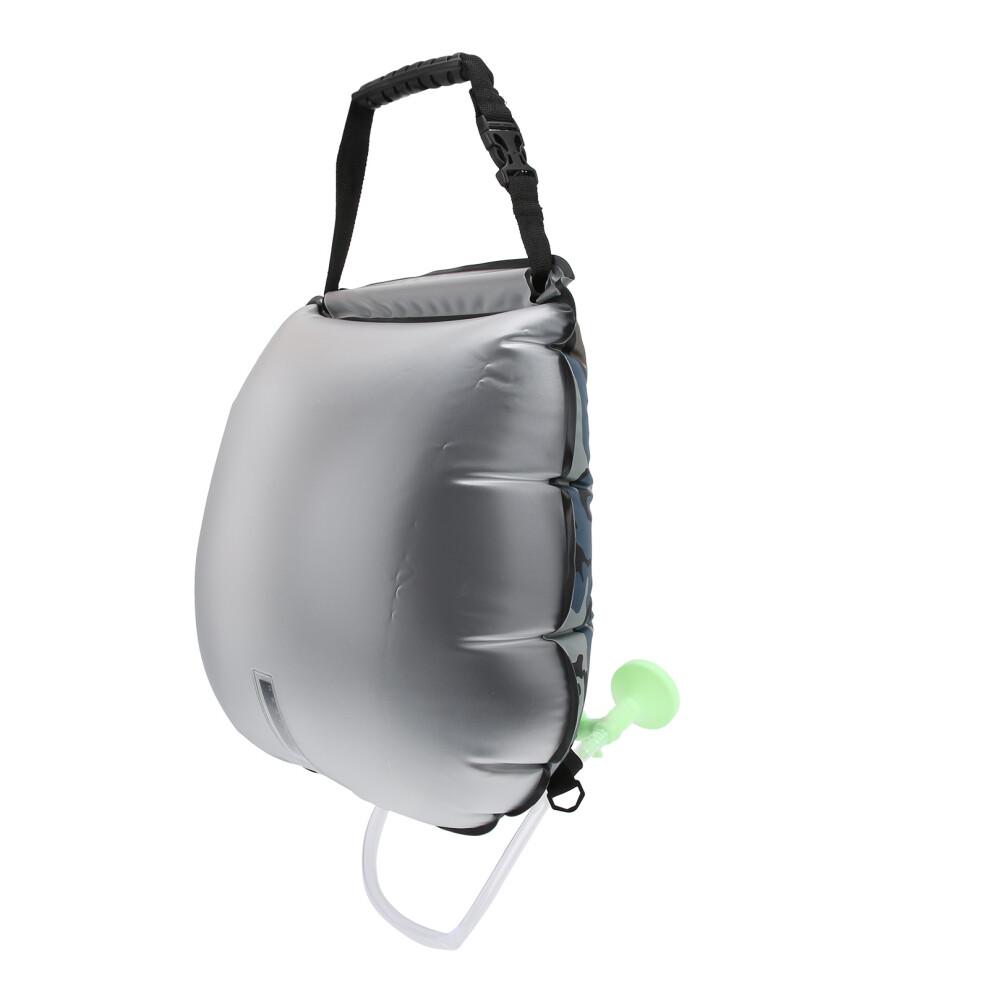 Portable Solar Shower For Camping, Solar Heated Bag With Upgraded Shower Head And Thermometer, Lightweight Solar Power Outdoor Shower With Net Bag For