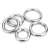 304 Stainless Steel Welded Circular Round Ring M3~M8 O-Shaped Ring Solid Steel Ring Gaskets for Pet Yoga Hanging ID15~60mm