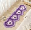 Irregular Shape Rugs for Bedroom Heart Shape Living Room Decoration Girl Carpet Thickend Plush Bedside Rug Fluffy Soft Floor Mat