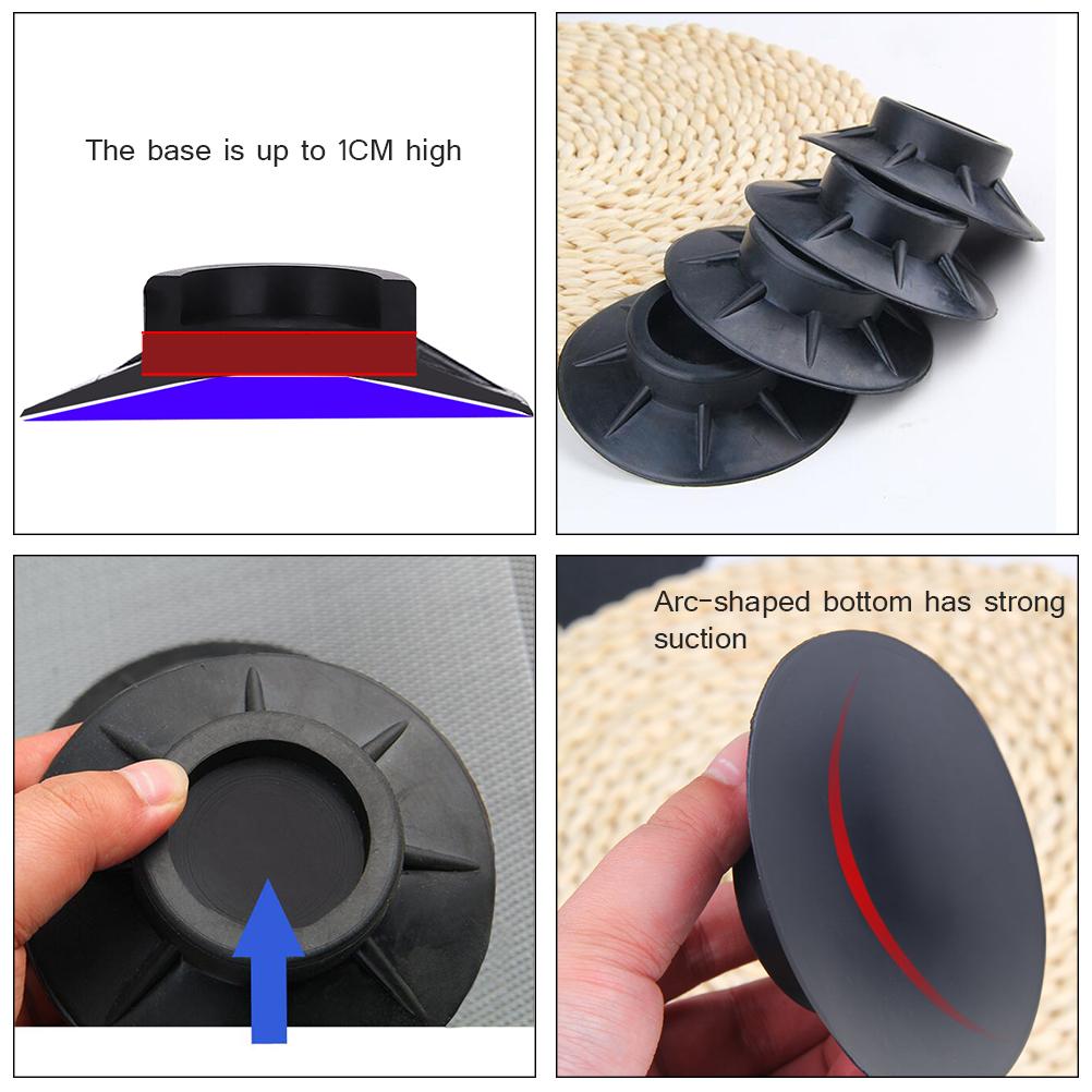 4PCS Washer Dryer Stabilizer Pads Antivibration and Anti Walk Pads Washing Machine Mats