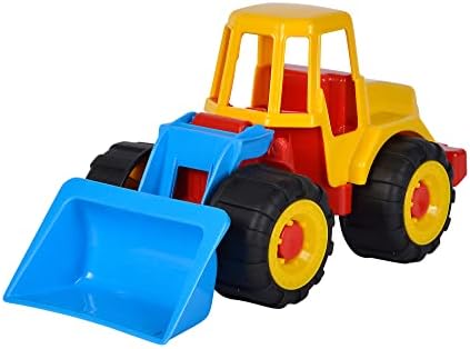 LKW Kipper with Excavator Toy Set, 29cm/36cm, Soft Rubber Tires, Sand Play Toys for Kids Ages 10 Months and Up