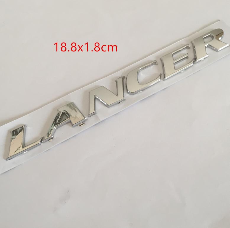 1pcs for Mitsubishi LANCER L200 EVOLUTION PAJERO OUTLANDER car Letter Emblem Rear tail trunk Decals badge sticker Decal styling