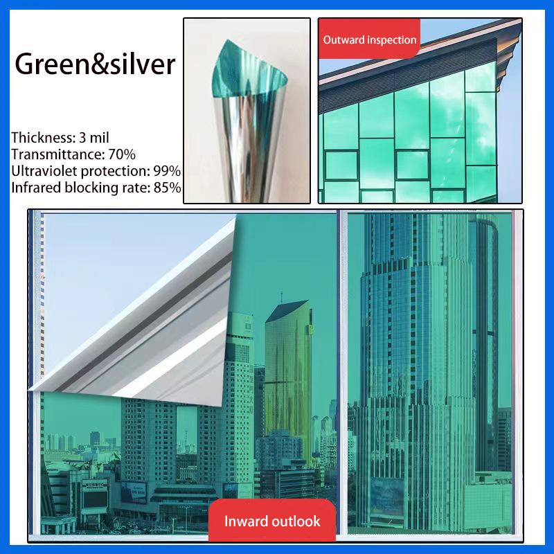 Thickened Nano Heat Insulation Window Film - Sun UV Blocking One-Way Privacy Anti-Glare for Home & Office Use