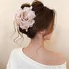 Elegant Pearl Flower Claw Clip: Trendy High-End Women's Hair Accessory