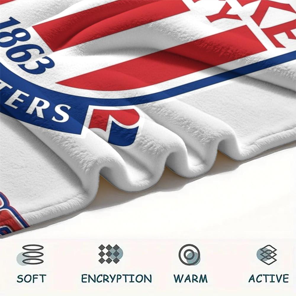 1PC Custom Name Stoke City FC Patterned Flannel Blanket Suitable For All Seasons for Home Decor Warmth and Comfort Gifts Holiday Present