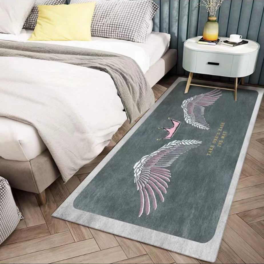 

Ковер для спальни Современный и простой домашний коврик для пола Спальня или ковер у кровати 60*160cm
