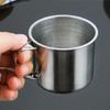 200ml Mini Metal Travel Camping Coffee Mug Stainless Steel Portable Cup