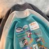 Fleece new crayon small new crew neck sweater men's and women's Korean version loose student age reduction wholesale coat