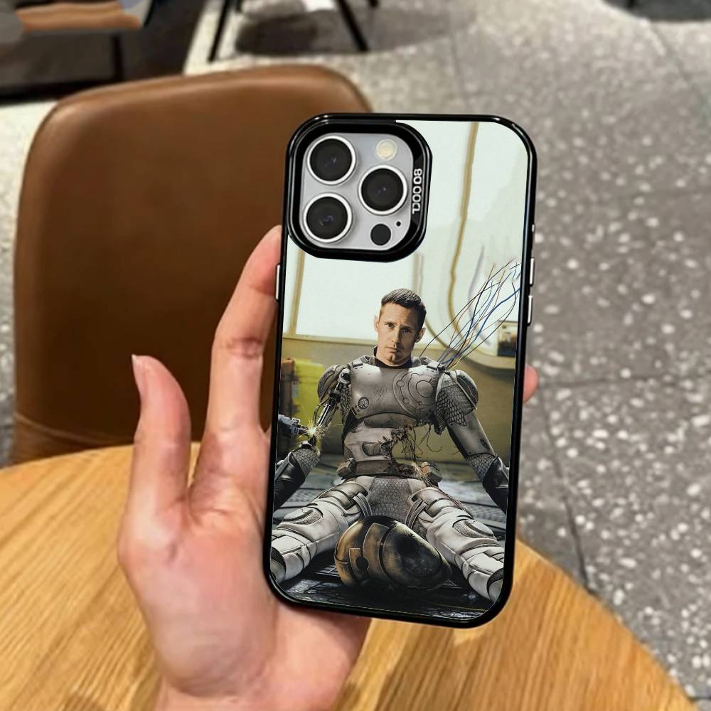 Epic Sci-Fi M-Murderbot   Phone Case For iPhone17,16,15,14,13,12,11 Plus,Pro Max Colored Silver Plated Inside Cover