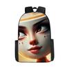 17 Inch Primary And Secondary School Schoolbag 3D Digital Color Printing Diy Backpack Oxford Cloth Backpack Printing