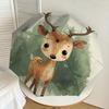 1pc Forest Deer Illustration Umbrella with Plastic Handle,Suitable for All Seasons Home Travel Outdoor UmbrellaDD463