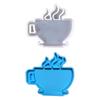 Reusable Silicone Keychain Mold For Epoxy Resin Art Creative Coffee Cup Shape Keyring Casting Mould
