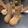 Dámské kotníkové boty s vysokou platformou 2025 nová podzimní internetová celebrita výbušné martensky malý temperament boty na dva způsoby nošení