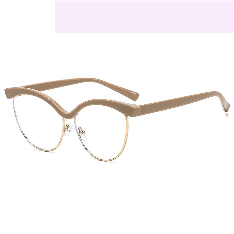 

Brand Design Cat Eye Eyebrow Frame Hyperopia Eyewear Photochromic Anti Blue Ray Computer Women Reading Glasses Custom 0 To +600 0