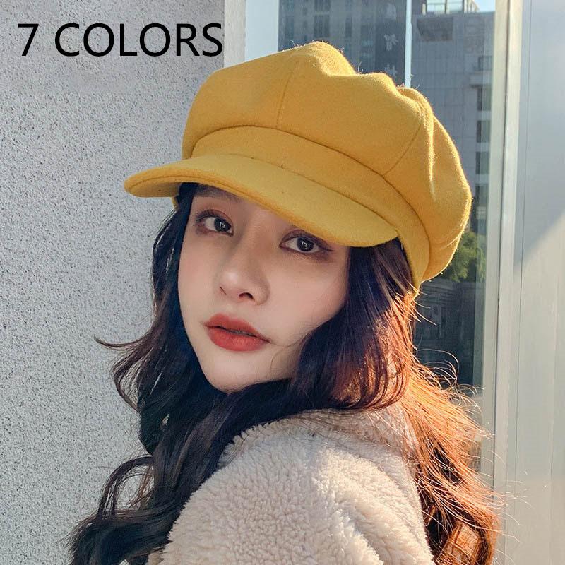 Autunno Inverno Lana Newsboy Caps Donne Newsboy Gatsby Cap Ottagonale Baker  Peaked Berretto Cappello da guida Femmina Crema Solare Cappelli Pittore  Tour Cap acquista in modo economico — spedizione gratuita, recensioni reali