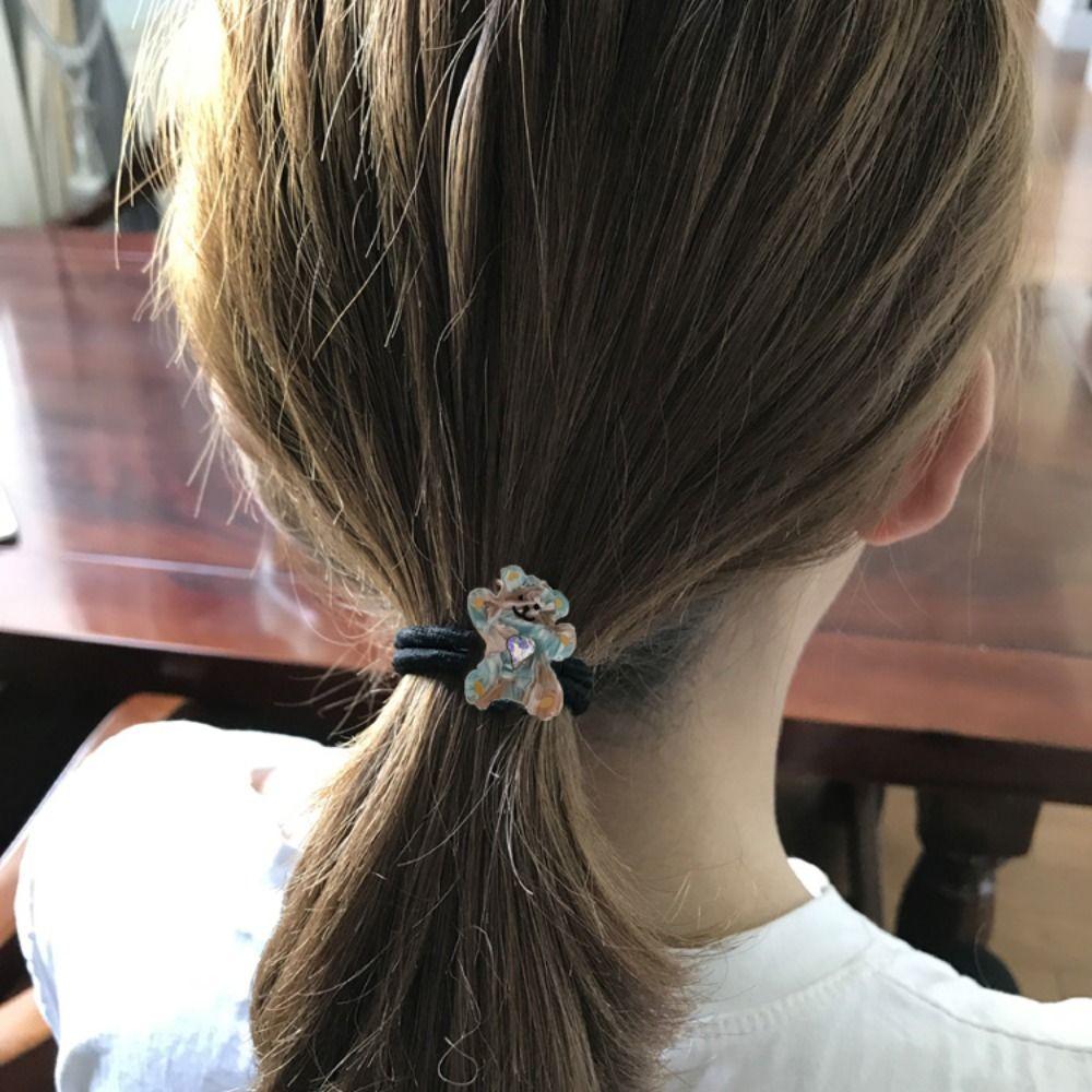 

Ties Acetic Acid For Girls Ponytail Holder Korean Style Hair Ring Bear Hair Rope Hair Scrunchies