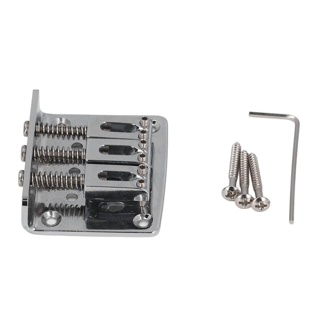 3 String Guitar Hard Tail Bridge Metal Decorative Electric Guitar Bridge for Cigar Box