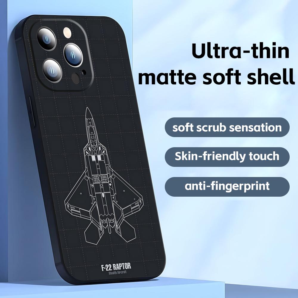 

fighter plane Phone Case For iPhone17 16 16e 15 14 13 12 11 Plus Mini Pro Max Soft black Shockproof Cover iPhone 15 Pro Max