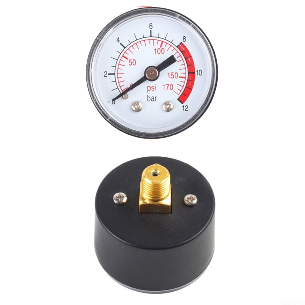 Easy to Read Dial Measure Air Pressure 0 170 PSI (0 12 Bar) Compressor Gauge