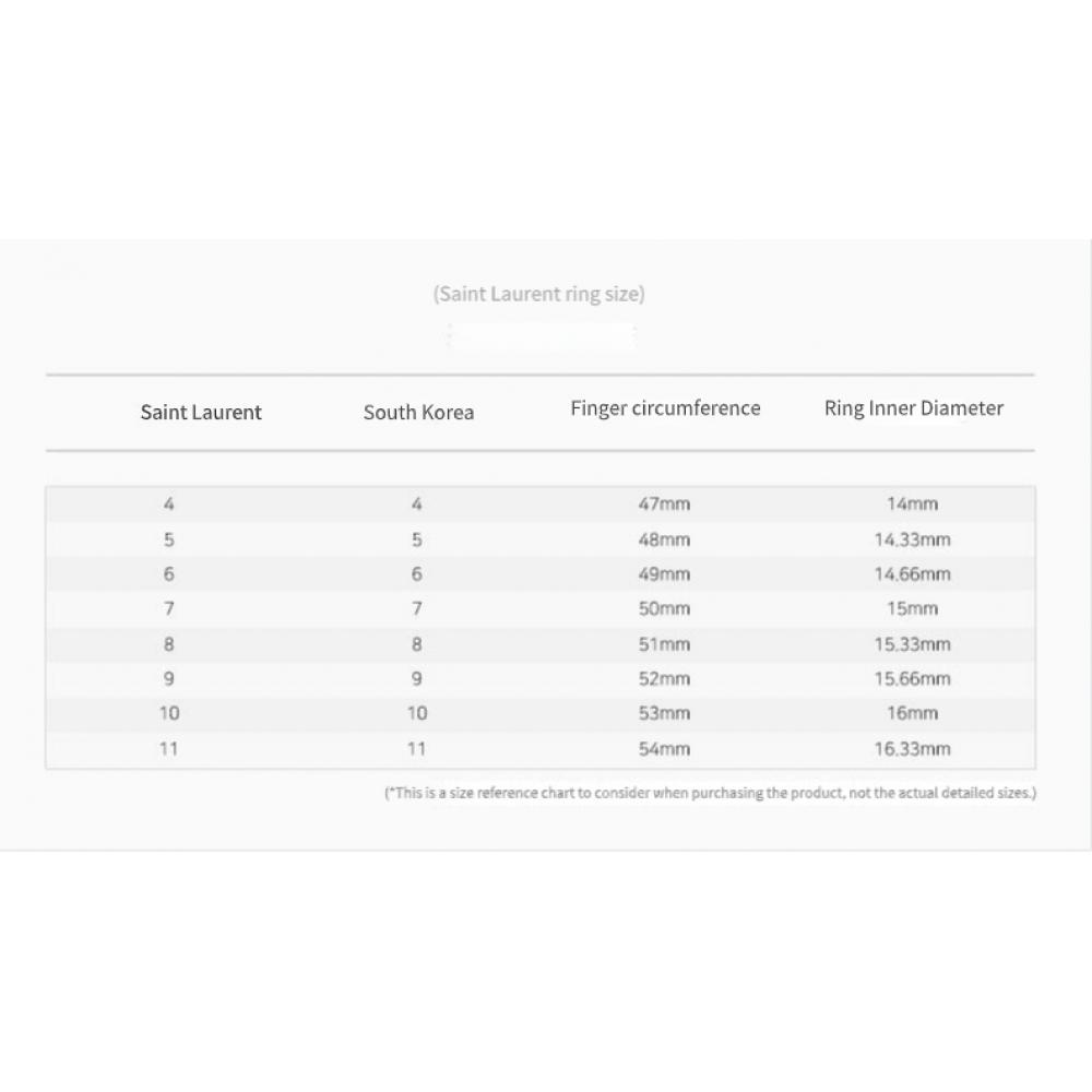 Saint Laurent Cassandra Monogram Metal Scarf Ring 823669 Y1500 8030