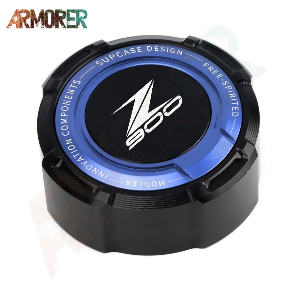 For KAWASAKI Z 650 750 900 1000 Z650 Z750 Z900 Z1000 Motorcycle CNC Aluminum Rear Brake Clutch Fluid Reservoir Cover