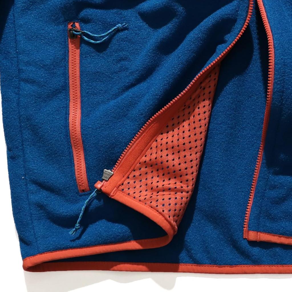 Patagonia 26210 Microdini Fleece Hoody Microdini Hoody Full Zip Outerwear Regular Fit Fleece Endless Blue Men's Men's (S, (ENLB))