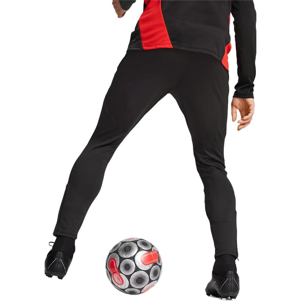 Puma Ac Milan Λογότυπο Εκτύπωση Ελαστική Μέση Αθλητικό Παντελόνι Casual Ανδρικό Κάτω Μέρος Μαύρο 777511-04
