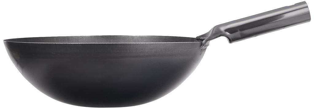 Endo Shoji TKG Wok Peking Pot 30cm Same Pattern One Hand X Depth 100mm 1200g Iron Classic Chinese Food Ideal for Frying All At Once Over High Heat