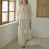 Peulaudeumali Pm_Tie Waist Lounge Pants_White