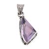 Natural Pink Amethyst Gemstone 925 Solid Sterling Silver Gift Pendant 1.25" E3w62