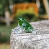 Handicraft Crystal Frog Figurines Transparent Simulation Animal Decoration  Birthday Gift