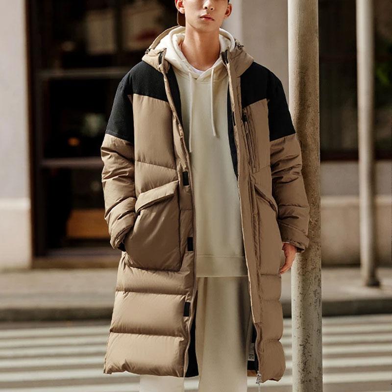 Men's Jacket Li-Ning Li Ning Sports Life Collection Down Jacket Men's Light Chestnut Brown