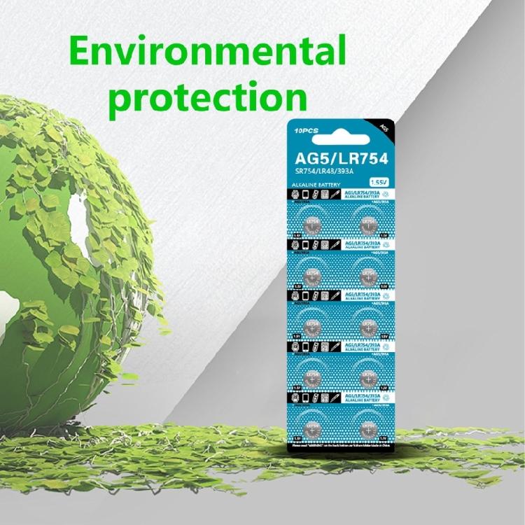 10Pcs Watch Battery AG5 Battery LR754 193 Watch Battery LR48 Button Cell Batteries SR754 546 RW28 Battery For Watch Toy