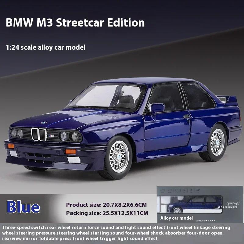 1:24 1988 M3 E30 Modified Classic Racing Vehicle Alloy Diecast Painting Model Car Private Collectibles Goods For Wholesale F