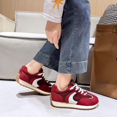 Fashion Women's Breathable Mesh Sports Shoe Are Lightweight Comfortable Low Tie Casual Running Round Toe Sports Shoes for Outdoor