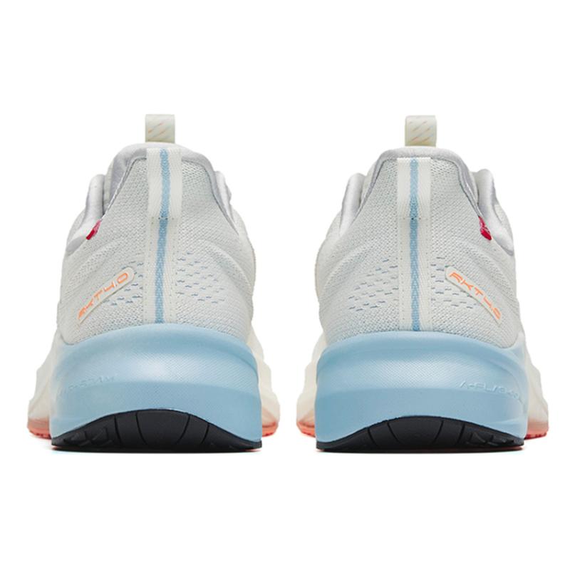 Anta Rocket 4.0 Advanced Training Collection Breathable Low-Top Running Shoes Women's White Silver Orange Sneakers 122245530-2