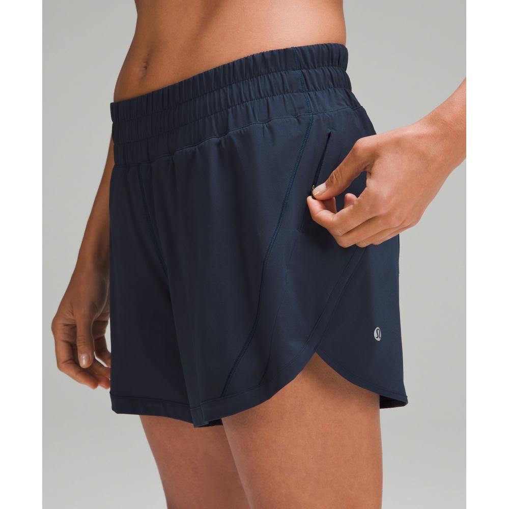 Lululemon Track That Mid Rise Lined Short 5  True Navy