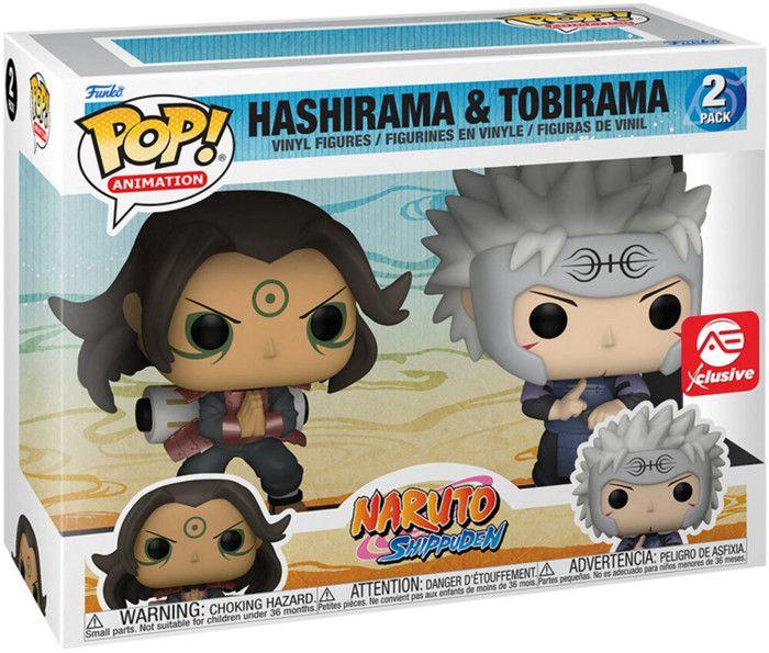 Figurine pop! - naruto - hashirama &amp; tobirama - exclu - 3 3/4 pouces - multicolore
