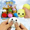 Colorful Stress Relief Balls In Dumpling Shape Reusable Low Elasticity Toys For Decompression Plastic Stress Balls