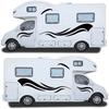 Weatherproof Stylish Car Body Graphics Stripes Stickers Suitable for Motorhomes and Offroads Vehicle In Various Patterns
