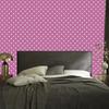 Heart Wallpaper Purple, Powder Pink and White 50x1000
