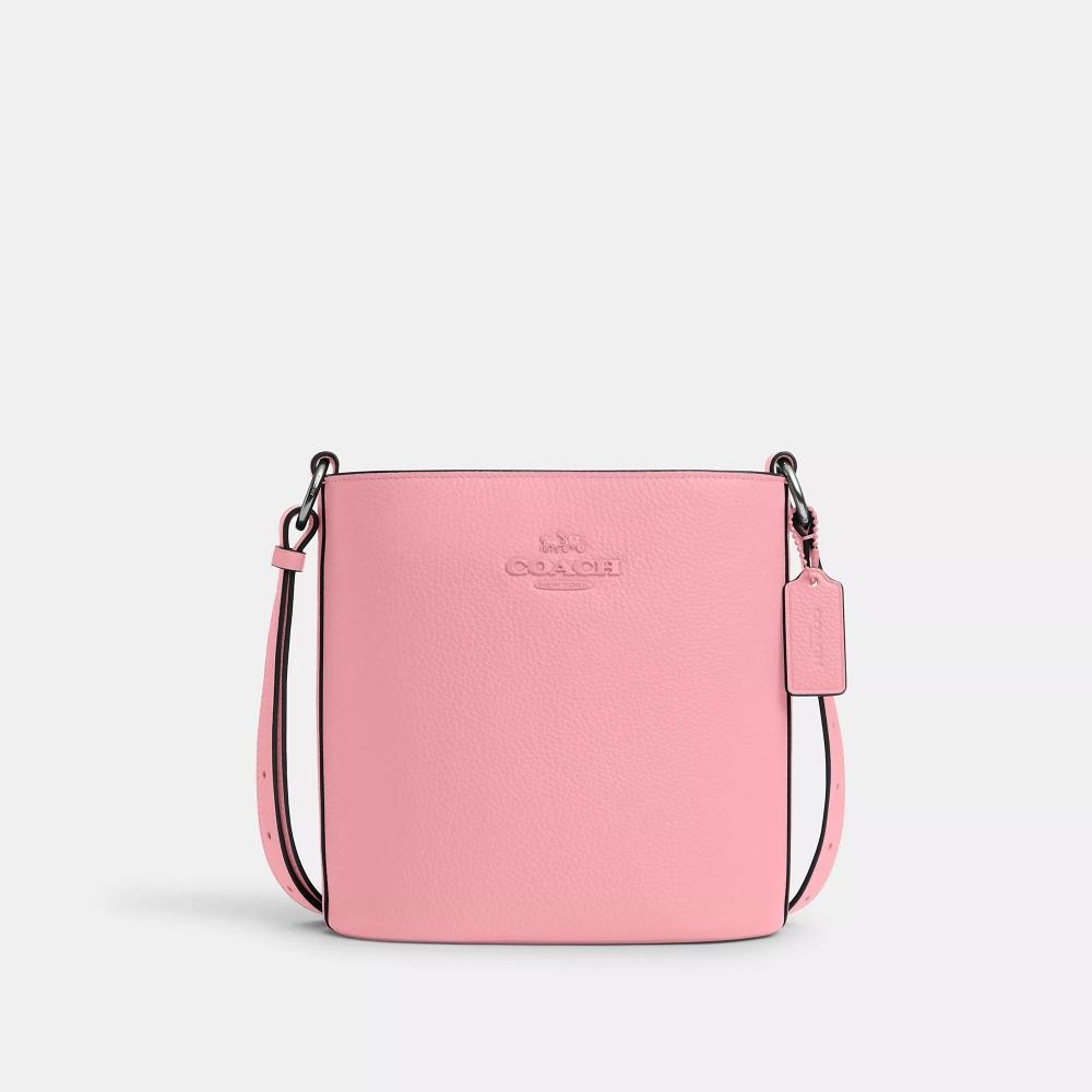 

Сумка-мешок Coach Sophie серебряный цветок розовый