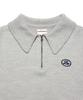 LEE Women'S Round Neck Hazzi Half-Zip Knit Light Gray