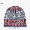Unisex Paisley Cotton Cuffed Beanie: Spring/Summer Double Layer Stretch for Trendy Street Dance Fashion