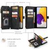 Glidelås Flip Skinn Telefondeksel For Samsung Galaxy A57 A37 A17 A16 A36 A56 A15 A35 A55 A14 A34 A54 A25 A13 A53 Lommebok Kortveske