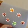 500 Pieces Autumn Stickers Maple Leaf Laptop Stickers Decal Roll For Fall Thanksgiving Water Bottle Planner Letter Scrapbook