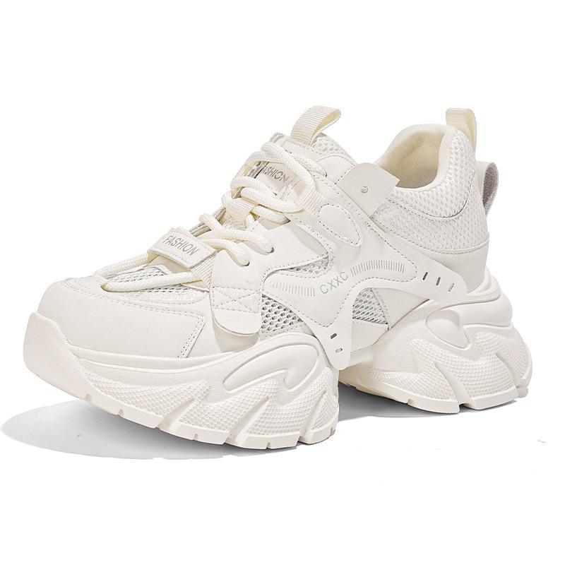 Dad Shoes Women S Spring And Summer Mesh Breathable Casual Shoes Thick-Soled Small Single-Mesh Soft-Soled Sports Shoes 34